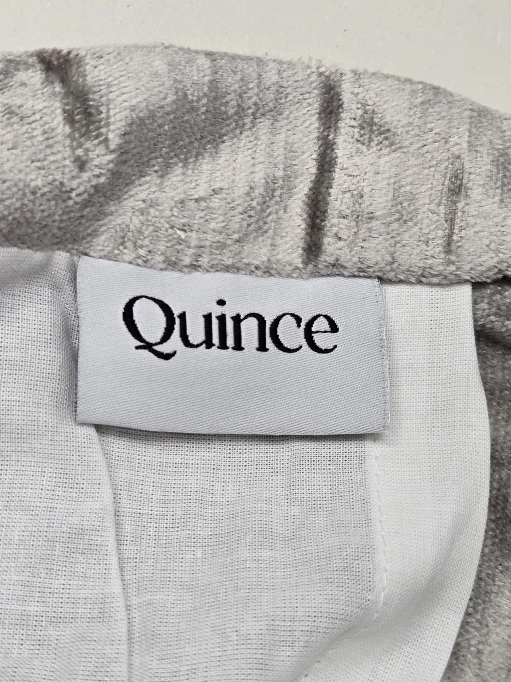 NWT QUINCE Set Of 2 48x108 Luster Velvet Curtains Silver 8920